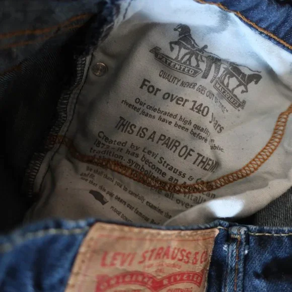 Levi's 514 Blue Denim 32 x 32 Jeans - Picture 4 of 5